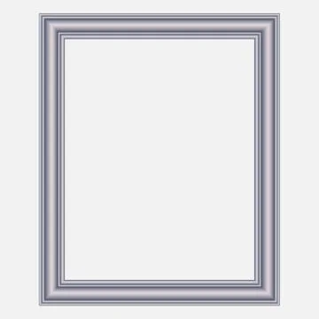 Vector modern silver frame Stock Illustration