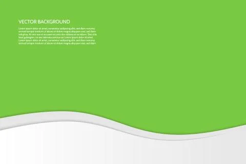 Vector modern simple wavy green background Stock Illustration