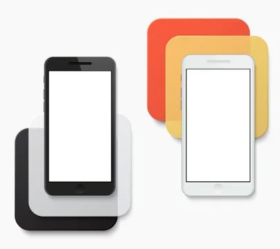 Vector modern smartphone creative banner background 스톡 일러스트