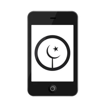 Vector modern smartphone isolated on white Illustrazione stock