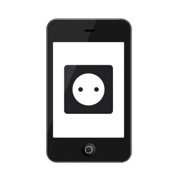 Vector modern smartphone isolated on white Stock Illustration