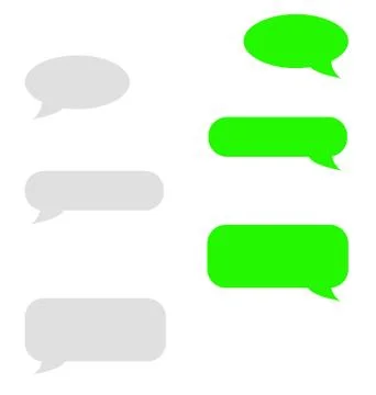 Vector modern sms or message icons. Bubble speech set 스톡 일러스트