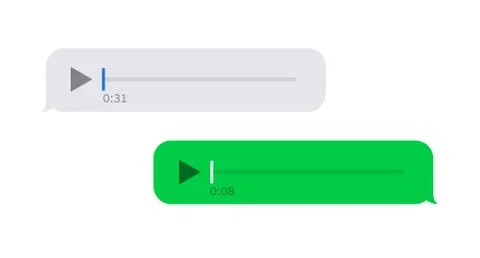 Vector modern sms or voice message icons. Bubble speech set 스톡 일러스트