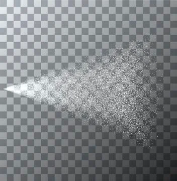 Vector modern spray effect on transparent background Stock Illustration