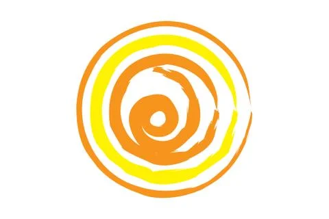 Vector Modern Sun Design Stock Illustration