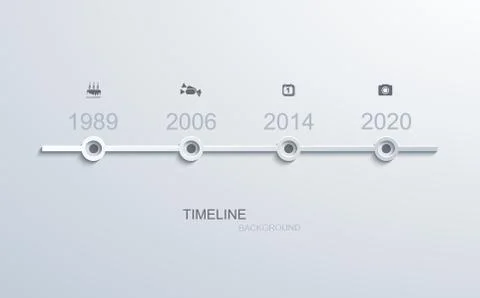 Vector modern timeline infographic. Stock Illustration