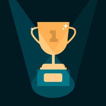 Vector modern trophy illustration Stock Illustration