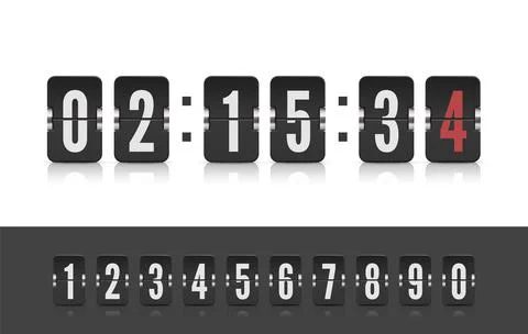 Vector modern ui design old countdown timer. Coming soon web page design with Illustrazione stock