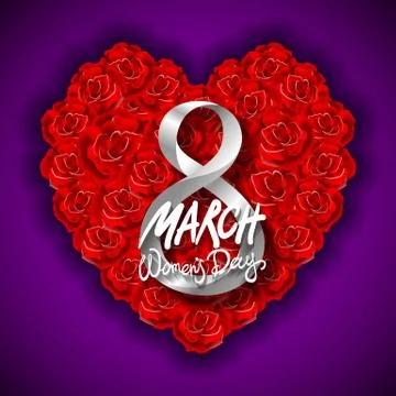 Vector modern valentines day or 8 march background. mothers day. greeting car Stock Illustration