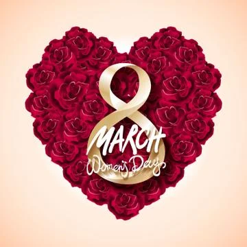 Vector modern valentines day or 8 march background. mothers day. greeting car Stock Illustration