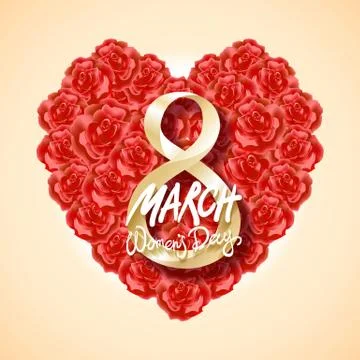 Vector modern valentines day or 8 march background. mothers day. greeting car Stock Illustration