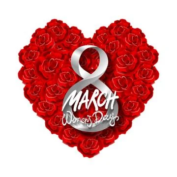 Vector modern valentines day or 8 march background. mothers day. greeting car Stock Illustration