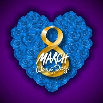 Vector modern valentines day or 8 march background. mothers day. greeting car Stock Illustration