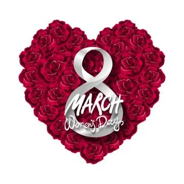 Vector modern valentines day or 8 march background. mothers day. greeting car Stock Illustration