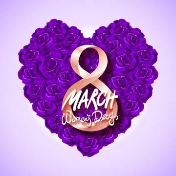 Vector modern valentines day or 8 march background. mothers day. greeting car Stock Illustration