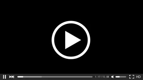 Vector modern video player background. Stock Illustration