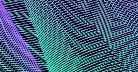 Vector moire effect abstract holographic background. Stock Illustration