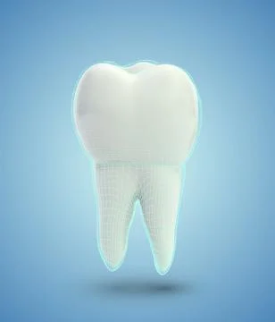 Vector molar tooth. beauty and health. tooth cleaning and personal care Stock Illustration