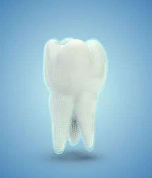 Vector molar tooth. beauty and health. tooth cleaning and personal care Stock Illustration