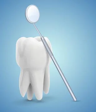Vector molar tooth. beauty and health. tooth cleaning and personal care,denti Stock Illustration