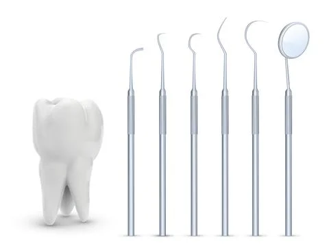 Vector molar tooth. beauty and health. tooth cleaning and personal care,denti Stock Illustration