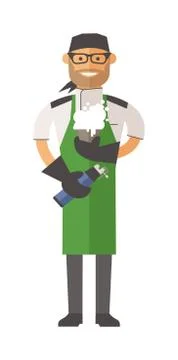 Vector Molecular kitchen chef Illustrazione stock