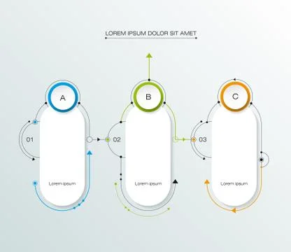 Vector molecule with 3D paper label. Blank space for infographic, diagram Stock Illustration