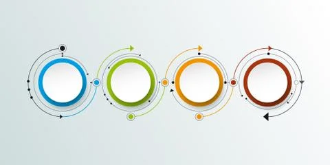 Vector molecule with 3D paper label. Blank space for infographic, diagram Stock Illustration