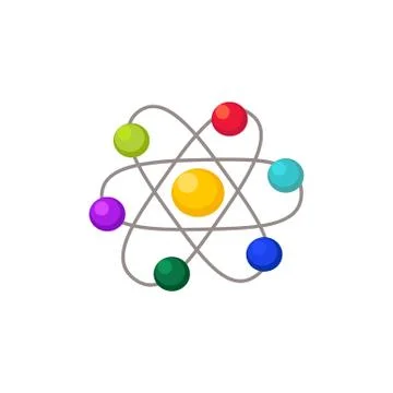 Vector molecule isolated Stock Illustration