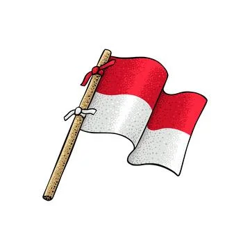 Vector of Monaco Flag Stock Illustration