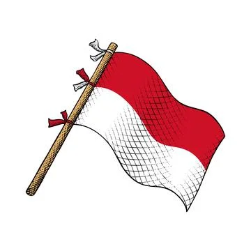 Vector of Monaco Flag Stock Illustration