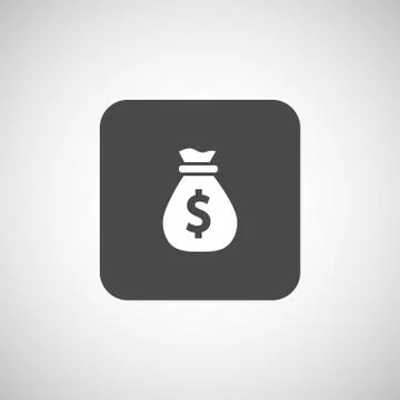 Vector money bags edit layers icon funds buy Stock Illustration