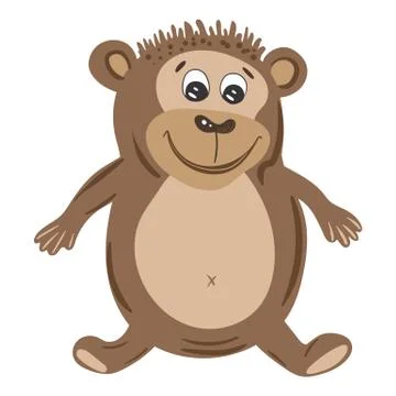 Vector Monkey Illustration Stock Illustration