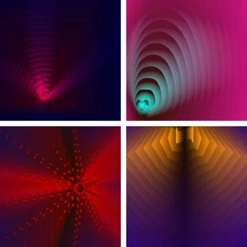 Vector mono line graphic design templates frame Stock Illustration