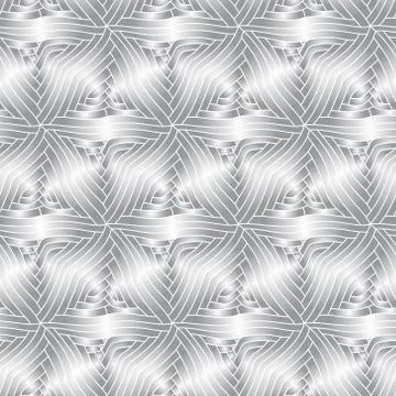 Vector monochrome decorative elements seamless pattern. Stock Illustration