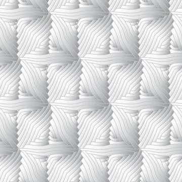 Vector monochrome decorative elements seamless pattern. Stock Illustration