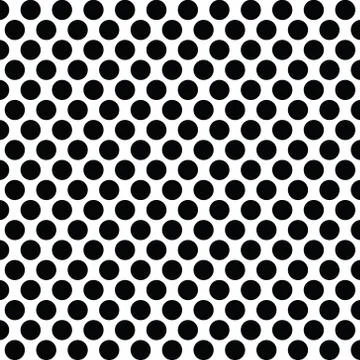 Vector monochrome dotted, polka dot pattern. Stock Illustration