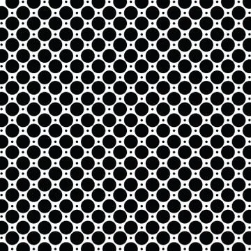 Vector monochrome dotted, polka dot pattern. イラスト素材
