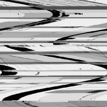 Vector monochrome glitch art background . Stock Illustration