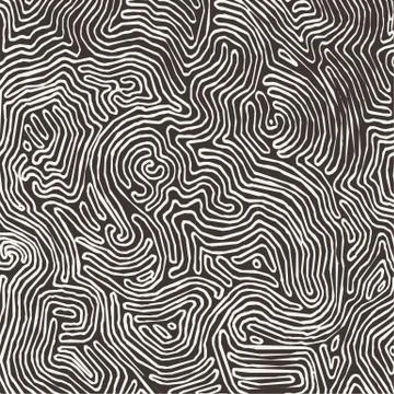 Vector monochrome pattern, curved lines, black and white grunge background イラスト素材