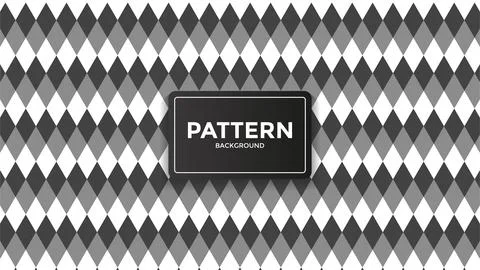 Vector of Monochrome Rhombus Pattern. Perfect for background design, additional  Stock Illustration