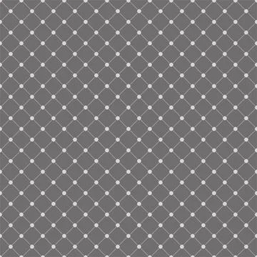 Vector monochrome seamless pattern. Background with mesh from points. Illustrazione stock