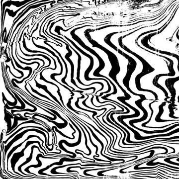 Vector monochrome suminagashi abstract background. Illustrazione stock