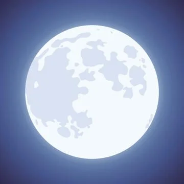 Vector moon background illustration Stock Illustration