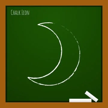 Vector moon icon. Eps10 Stock Illustration