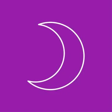 Vector moon icon. Eps10 Stock Illustration