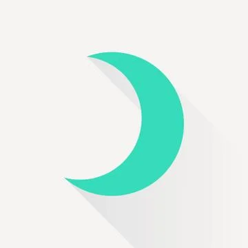 Vector moon icon Stock Illustration