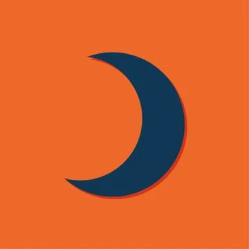 Vector moon icon Stock Illustration
