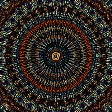 Vector mosaic art pattern. Curved mosaic image Ilustración de archivo