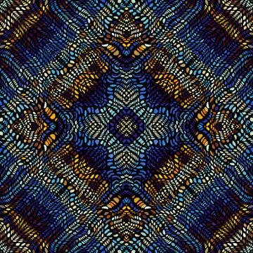 Vector mosaic art pattern. Curved mosaic image Stockillustratie